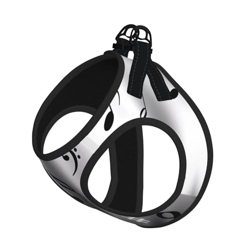 S Pet Leash Vest Hundegeschirr – kleine Größe, Musiknoten-Druck, verstellbar, für Outdoor-Reisen und Spaziergänge S Pet Leash Vest Hundegeschirr – kleine Größe, Musiknoten-Druck, verstellbar, für Outdoor-Reisen und Spaziergänge von LGHHGY