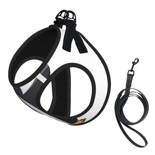 S Pet Leash Vest Hundegeschirr – kleine Größe, Pinguin-Druck, verstellbar, für Outdoor-Reisen und Spaziergänge von LGHHGY