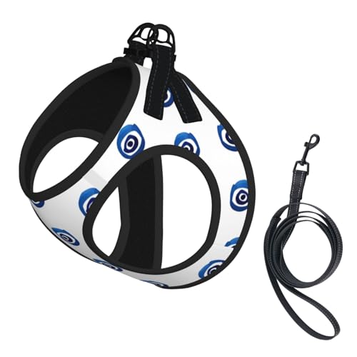 S Pet Leash Vest Hundegeschirr – kleine Größe, böse Blicke, verstellbar, für Outdoor-Reisen und Spaziergänge S Pet Leash Vest Hundegeschirr – kleine Größe, böse Blicke, verstellbar, für Outdoor-Reisen und Spaziergänge von LGHHGY
