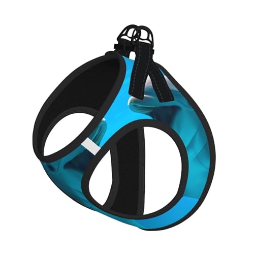 S Pet Leash Vest Hundegeschirr – kleine Größe, niedlicher Delfindruck, verstellbar, für Outdoor-Reisen und Spaziergänge von LGHHGY
