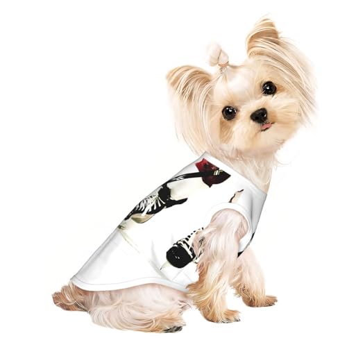 S Pet atmungsaktives ärmelloses T-Shirt für Katzen & Hunde, leichtes Eishockey-Muster, Tanktop mit dehnbarem Muster S Pet atmungsaktives ärmelloses T-Shirt für Katzen & Hunde, leichtes Eishockey-Muster, Tanktop mit dehnbarem Muster von LGHHGY