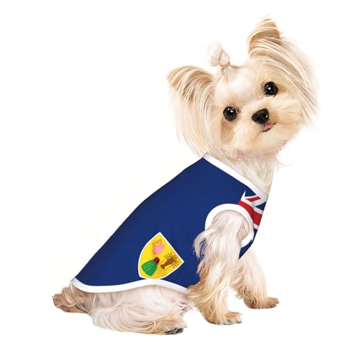 S Pet atmungsaktives ärmelloses T-Shirt für Katzen und Hunde, leichtes Tanktop mit Flagge der Türken- und Caicosinseln, bedruckt, mit dehnbarem Stoff S Pet atmungsaktives ärmelloses T-Shirt für Katzen und Hunde, leichtes Tanktop mit Flagge der Türken- und Caicosinseln, bedruckt, mit dehnbarem Stoff von LGHHGY
