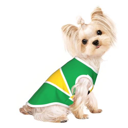 S Pet atmungsaktives ärmelloses T-Shirt für Katzen und Hunde, leichtes Tanktop mit Flagge von Guyana, bedruckt mit dehnbarem Material S Pet atmungsaktives ärmelloses T-Shirt für Katzen und Hunde, leichtes Tanktop mit Flagge von Guyana, bedruckt mit dehnbarem Material von LGHHGY