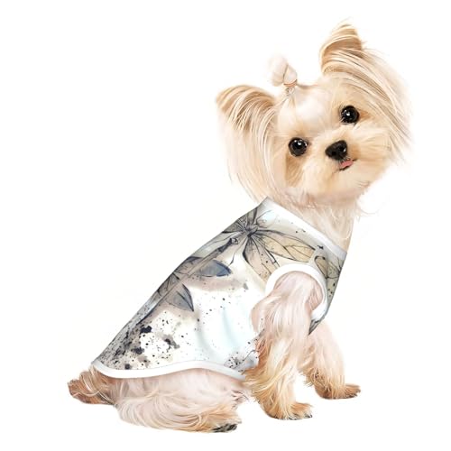 S Pet atmungsaktives ärmelloses T-Shirt für Katzen und Hunde, leichtes Tanktop mit modernem Libellen-Druck, dehnbar S Pet atmungsaktives ärmelloses T-Shirt für Katzen und Hunde, leichtes Tanktop mit modernem Libellen-Druck, dehnbar von LGHHGY