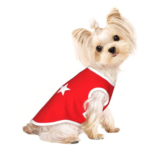 S Pet atmungsaktives ärmelloses T-Shirt für Katzen und Hunde, leichtes Tanktop mit türkischer Flagge und dehnbarem Aufdruck S Pet atmungsaktives ärmelloses T-Shirt für Katzen und Hunde, leichtes Tanktop mit türkischer Flagge und dehnbarem Aufdruck von LGHHGY
