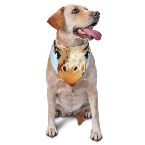 Giraffe Hundehalstuch, Zubehör für kleine, mittelgroße Hunde und Katzen, Foto-Requisite, dreieckiges Haustierhalstuch, verstellbares Welpen-Lätzchen, waschbar, Hundehalstuch, Welpen-Halstuch Giraffe Hundehalstuch, Zubehör für kleine, mittelgroße Hunde und Katzen, Foto-Requisite, dreieckiges Haustierhalstuch, verstellbares Welpen-Lätzchen, waschbar, Hundehalstuch, Welpen-Halstuch von LHBWCVN
