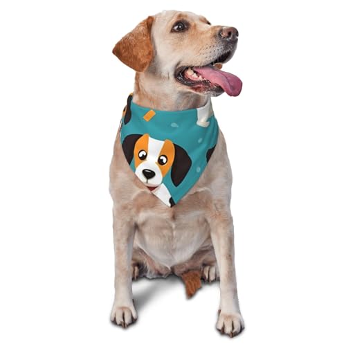 Halstuch für Hunde und Hunde, Cartoon-Motiv, Zubehör für kleine, mittelgroße Hunde, Katzen, Foto-Requisite, Dreieck, Haustier-Bandana, verstellbares Welpen-Lätzchen, waschbar, Hundehalstuch Halstuch für Hunde und Hunde, Cartoon-Motiv, Zubehör für kleine, mittelgroße Hunde, Katzen, Foto-Requisite, Dreieck, Haustier-Bandana, verstellbares Welpen-Lätzchen, waschbar, Hundehalstuch von LHBWCVN