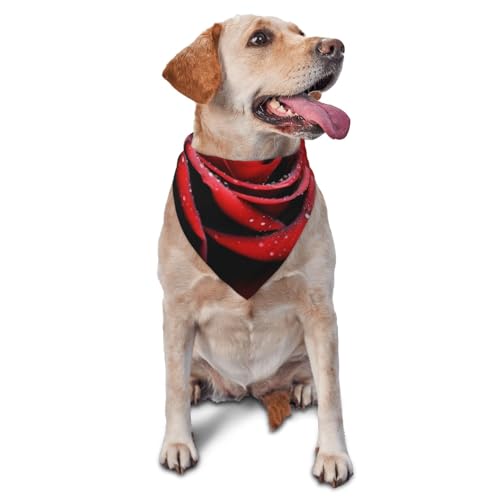 Hundehalstuch, Halstuch, Halstuch, Zubehör für kleine, mittelgroße Hunde und Katzen, Foto-Requisite, Dreieck, verstellbares Welpen-Lätzchen, waschbar, Hundehalstuch, Welpen-Halstuch, Schwarz und Weiß von LHBWCVN