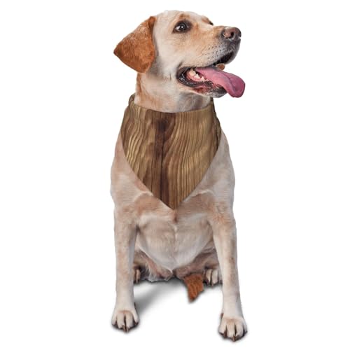 Hundehalstuch, Holzmaserung, Zubehör für kleine, mittelgroße Hunde und Katzen, Foto-Requisite, dreieckiges Haustierhalstuch, verstellbares Welpen-Lätzchen, waschbar, Hundehalstuch, Welpen-Halstuch von LHBWCVN