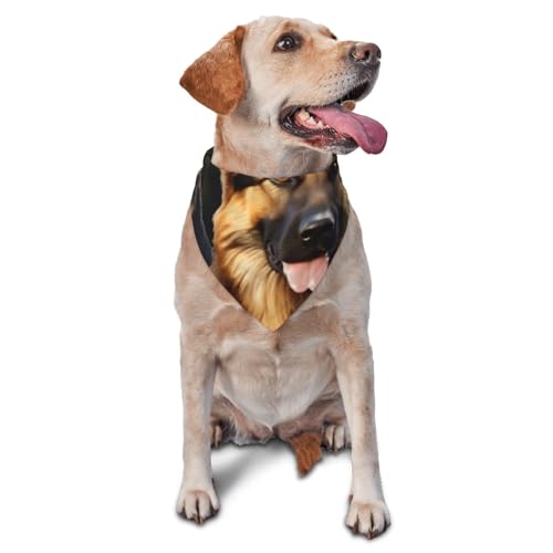 Hundehalstuch, Motiv: Deutscher Schäferhund, Haustier-Schal, Zubehör für kleine, mittelgroße Hunde und Katzen, Foto-Requisite, dreieckig, verstellbar, waschbar, Hundehalstuch, Welpen-Halstuch Hundehalstuch, Motiv: Deutscher Schäferhund, Haustier-Schal, Zubehör für kleine, mittelgroße Hunde und Katzen, Foto-Requisite, dreieckig, verstellbar, waschbar, Hundehalstuch, Welpen-Halstuch von LHBWCVN