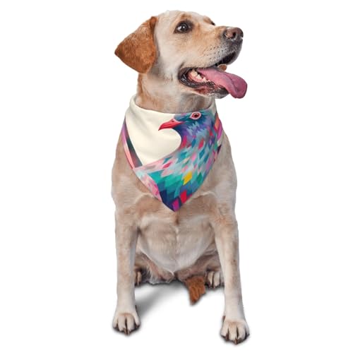 Hundehalstuch, buntes Taubenhalstuch, Zubehör für kleine, mittelgroße Hunde und Katzen, Foto-Requisite, dreieckig, verstellbar, waschbar, Hundehalstuch, Welpen-Halstuch Hundehalstuch, buntes Taubenhalstuch, Zubehör für kleine, mittelgroße Hunde und Katzen, Foto-Requisite, dreieckig, verstellbar, waschbar, Hundehalstuch, Welpen-Halstuch von LHBWCVN