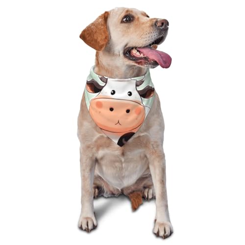 Hundehalstuch, niedliches Kuhmotiv, gepunktet, Zubehör für kleine, mittelgroße Hunde und Katzen, Foto-Requisite, dreieckig, verstellbar, waschbar, Hundehalstuch, Welpen-Halstuch Hundehalstuch, niedliches Kuhmotiv, gepunktet, Zubehör für kleine, mittelgroße Hunde und Katzen, Foto-Requisite, dreieckig, verstellbar, waschbar, Hundehalstuch, Welpen-Halstuch von LHBWCVN