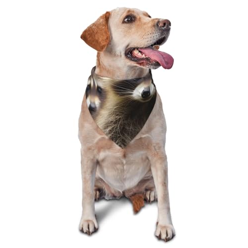 Niedliches Waschbär-Hunde-Bandana, Haustier-Schal, Zubehör für kleine, mittelgroße Hunde und Katzen, Foto-Requisite, dreieckiges Haustierhalstuch, verstellbares Welpen-Lätzchen, waschbar Niedliches Waschbär-Hunde-Bandana, Haustier-Schal, Zubehör für kleine, mittelgroße Hunde und Katzen, Foto-Requisite, dreieckiges Haustierhalstuch, verstellbares Welpen-Lätzchen, waschbar von LHBWCVN