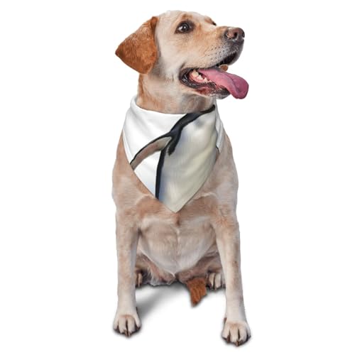 Pinguin-Hunde-Bandana, Haustier-Schal, Zubehör für kleine, mittelgroße Hunde und Katzen, Foto-Requisite, dreieckig, verstellbar, Welpen-Lätzchen, waschbar, Hundehalstuch, Welpen-Halstuch von LHBWCVN