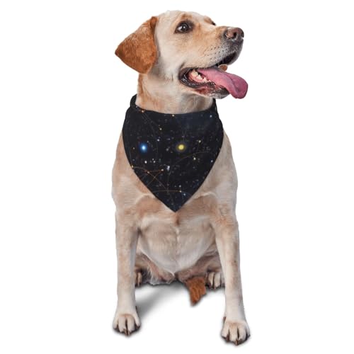 Sternbild Sternhaufen Galaxien Hund Bandana Haustier Schal Zubehör für kleine mittelgroße Hunde Katzen Foto Requisite, Dreieckige Haustier Bandanas verstellbares Welpen-Lätzchen waschbar Hund Halstuch Sternbild Sternhaufen Galaxien Hund Bandana Haustier Schal Zubehör für kleine mittelgroße Hunde Katzen Foto Requisite, Dreieckige Haustier Bandanas verstellbares Welpen-Lätzchen waschbar Hund Halstuch von LHBWCVN