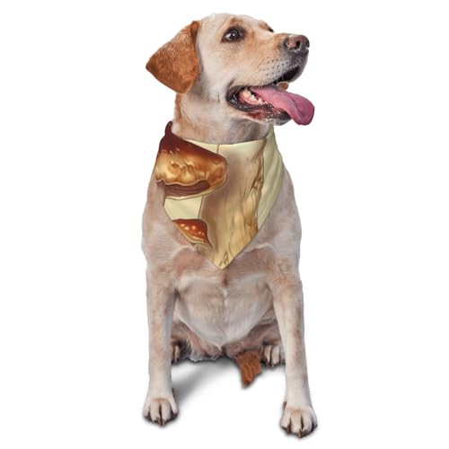 Vintage essbare Pilze Hund Bandana Haustier Schal Zubehör für kleine mittelgroße Hunde Katzen Foto Requisite, Dreieckige Haustier Bandanas verstellbares Welpen-Lätzchen waschbar Hund Halstuch Welpen Vintage essbare Pilze Hund Bandana Haustier Schal Zubehör für kleine mittelgroße Hunde Katzen Foto Requisite, Dreieckige Haustier Bandanas verstellbares Welpen-Lätzchen waschbar Hund Halstuch Welpen von LHBWCVN