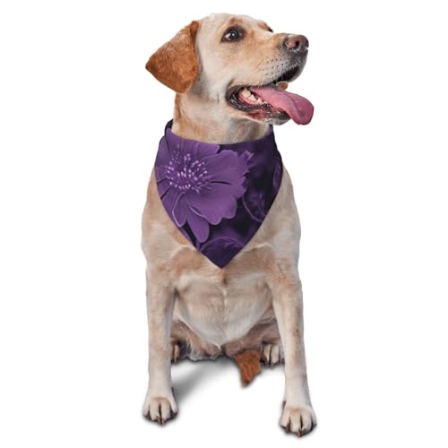 Violettes Hundehalstuch, Zubehör für kleine, mittelgroße Hunde und Katzen, Foto-Requisite, dreieckiges Haustierhalstuch, verstellbares Welpen-Lätzchen, waschbar, Hundehalstuch, Welpen-Halstuch Violettes Hundehalstuch, Zubehör für kleine, mittelgroße Hunde und Katzen, Foto-Requisite, dreieckiges Haustierhalstuch, verstellbares Welpen-Lätzchen, waschbar, Hundehalstuch, Welpen-Halstuch von LHBWCVN