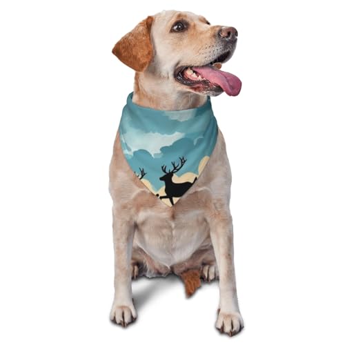Weihnachts-Winter-Hunde-Halstuch, Zubehör für kleine, mittelgroße Hunde und Katzen, Foto-Requisite, dreieckiges Haustierhalstuch, verstellbares Welpen-Lätzchen, waschbar, Hundehalstuch von LHBWCVN