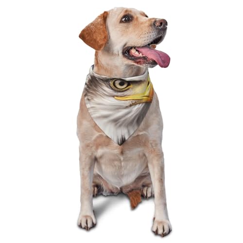 Weißkopfseeadler Hund Bandana Haustier Schal Zubehör für kleine mittelgroße Hunde Katzen Foto Requisite, Dreieckige Haustier Bandanas verstellbares Welpenlätzchen waschbar Hund Halstuch Welpen Weißkopfseeadler Hund Bandana Haustier Schal Zubehör für kleine mittelgroße Hunde Katzen Foto Requisite, Dreieckige Haustier Bandanas verstellbares Welpenlätzchen waschbar Hund Halstuch Welpen von LHBWCVN