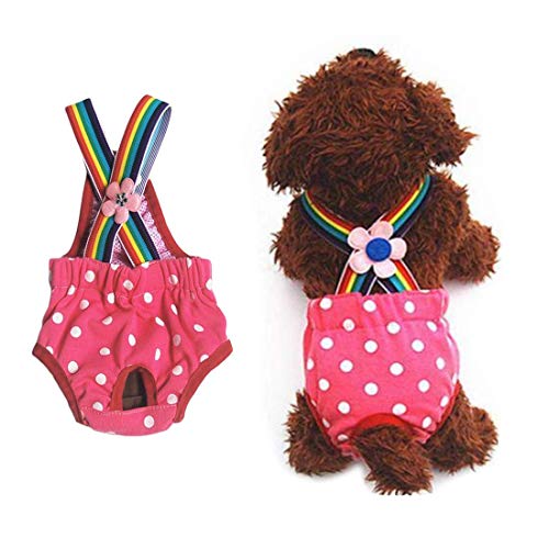LHKJ Kleinen Hund Schutzhöschen Hund Physiologische Hosen Schutzhose Haustier Windel Unterwäsche von LHKJ