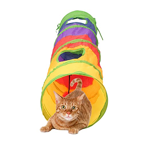 Katzenspielzeug Katzentunnel, Ball Cat Tunnel Haustier Tunnel Spieltunnel Pet Play Tunnel Tube Katzen von LHTECHTOY