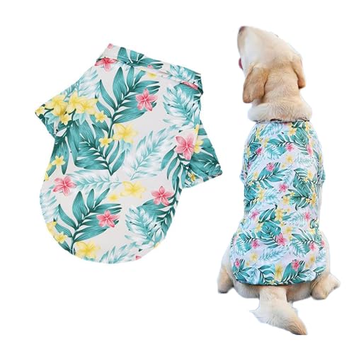 LHYZ PARK T-Shirt für Hunde und Katzen, Motiv: Hawaiianischer Stranddruck, niedlich, für kleine bis mittelgroße Hunde und Katzen, coole Sommerweste, Camp-Shirt, Kleidung (Granatapfelblumen, Größe 5XL) LHYZ PARK T-Shirt für Hunde und Katzen, Motiv: Hawaiianischer Stranddruck, niedlich, für kleine bis mittelgroße Hunde und Katzen, coole Sommerweste, Camp-Shirt, Kleidung (Granatapfelblumen, Größe 5XL) von LHYZ PARK