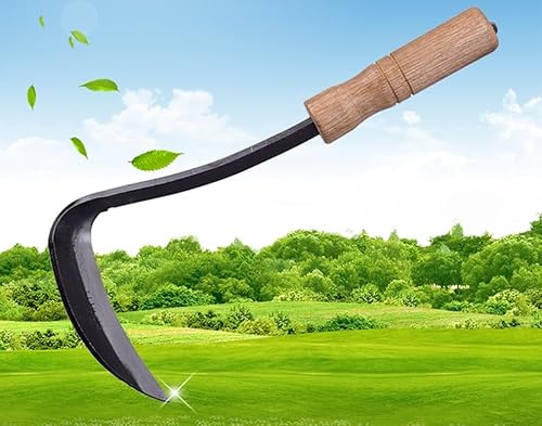 LI JIN Japanische Handhacke Profi Japanisches Gartenwerkzeug Gartenhacke aus geschmiedetem Borstahl Garten-Zubehör zum Unkraut entfernen No.2320 von LI JIN