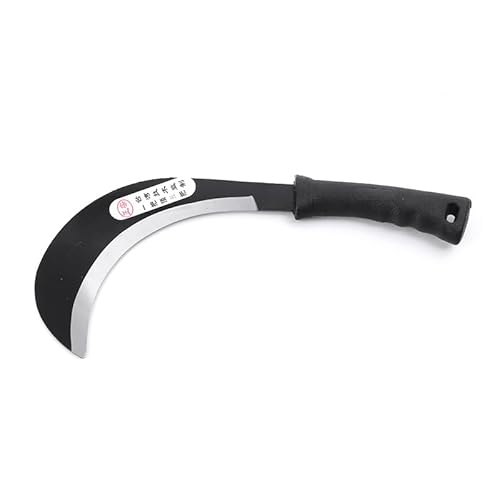 LI JIN Japanischer Unkraut Sichel Manganstahlklinge halbmondförmige Sichel Kohlenstoffstahl, 30,5 cm Gesamtlänge, 16,5 cm No.2316 von LI JIN