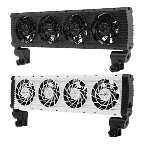 LIAIZE Aquarium Ventilator, 4-köpfigen Einstellbarer Aquarium-Kühlventilator, 6 Windgeschwindigkeitseinstellungen, Aquarium-Wasserkühler mit Controller LIAIZE Aquarium Ventilator, 4-köpfigen Einstellbarer Aquarium-Kühlventilator, 6 Windgeschwindigkeitseinstellungen, Aquarium-Wasserkühler mit Controller von LIAIZE