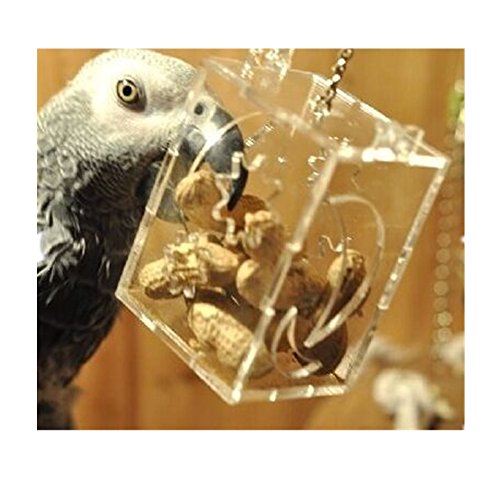 LIANCHI Papagei Kreative Futterspielzeug Feeder Vogel Intelligenz Growth Cage Acryl Box Spielzeug von LIANCHI