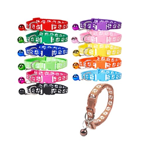 LIANRISES 12 Stück Welpenhalsband 19-31cm Halsband Welpe WelpenhalsbäNder für Züchter Welpen Halsbänder Hunde Halsband Kleine Hunde Kätzchen Halsketten mit Glocken Schnelle Freigabe Einstellbar Sicher LIANRISES 12 Stück Welpenhalsband 19-31cm Halsband Welpe WelpenhalsbäNder für Züchter Welpen Halsbänder Hunde Halsband Kleine Hunde Kätzchen Halsketten mit Glocken Schnelle Freigabe Einstellbar Sicher von LIANRISES