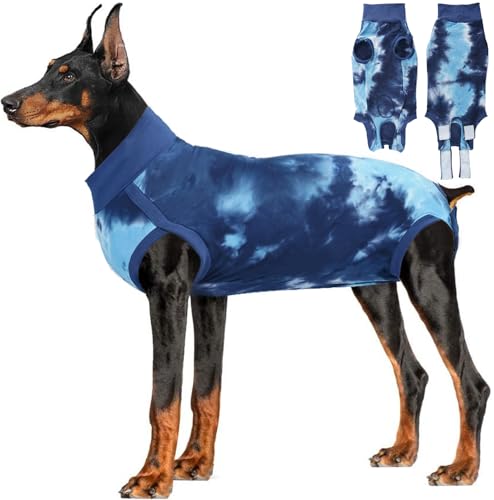 LIANZIMAU Hundebody Nach Op Kastration Rüde Body für Hunde Nach Op Body Hund Hündin Hunde-Einteiler Wundschutzanzüge für Hunde Chirugenanzug Pet Shirts von LIANZIMAU