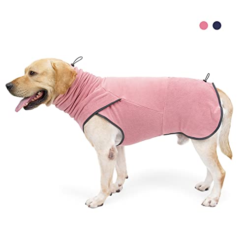 LIANZIMAU Hundepullover Grosse Hunde Fleece Hundemantel Fleecejacke Wintermantel Hunde Pullover für kleine mittelgroße große Hund Warm Hundejacke Wolters Hundemantel von LIANZIMAU