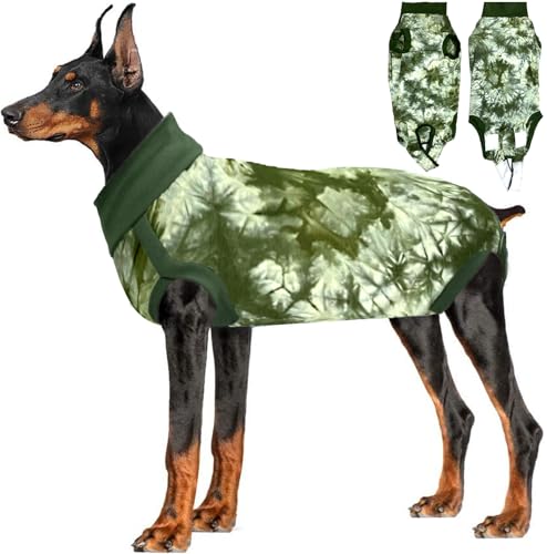 LIANZIMAU Hundebody Nach Op Kastration Rüde Body für Hunde Nach Op Body Hund Hündin Hunde-Einteiler Wundschutzanzüge für Hunde Chirugenanzug Pet Shirts von LIANZIMAU