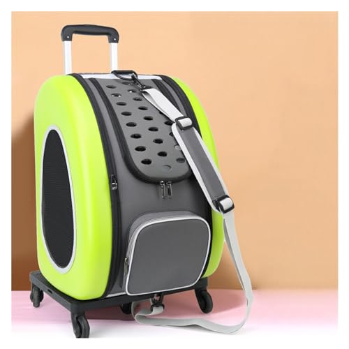 Transportbox für Haustiere auf Rädern Haustier-Trolley auf Rädern mit Tasche, Haustier-Trolley-Rucksack, tragbare Tragetasche, Haustier-Tragerucksack for Outdoor-Wanderungen Transportbox für Haustiere von LIBANGRONG-888
