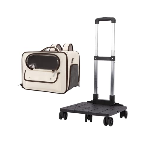 Transportbox für Haustiere auf Rädern Katzentransportbox mit Rädern, rollende Transportbox for Haustiere mit Teleskopgriff und Schultergurt, atmungsaktive Transportbox for Haustiere Transportbox für H Transportbox für Haustiere auf Rädern Katzentransportbox mit Rädern, rollende Transportbox for Haustiere mit Teleskopgriff und Schultergurt, atmungsaktive Transportbox for Haustiere Transportbox für H von LIBANGRONG-888