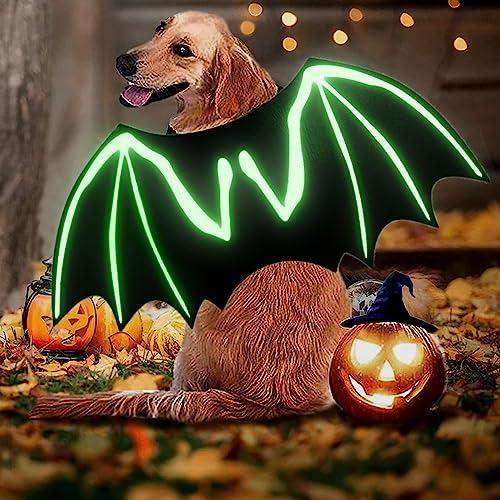 LIBNRTY Fledermausflügel, für Hunde, Halloween-Kostüm, Hund, Kostüm, Fledermaus, Hund, Halloween-Outfit, für die Dekoration von großen und mittleren Hunden, Cosplay LIBNRTY Fledermausflügel, für Hunde, Halloween-Kostüm, Hund, Kostüm, Fledermaus, Hund, Halloween-Outfit, für die Dekoration von großen und mittleren Hunden, Cosplay von LIBRNTY
