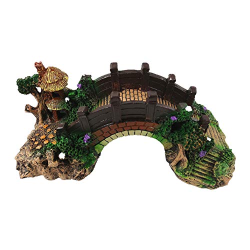Aquarium Dekoration Brücke, Aquarium Künstliche Brücke Ornament, Aquarium Polyresin Landschaft, Brücke Ornament Aquarium Deko Höhle für kleine Garnele Fisch für Aquarium, Aquarium, Fischteich Aquarium Dekoration Brücke, Aquarium Künstliche Brücke Ornament, Aquarium Polyresin Landschaft, Brücke Ornament Aquarium Deko Höhle für kleine Garnele Fisch für Aquarium, Aquarium, Fischteich von LICHENGTAI