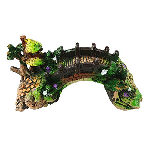 Aquarium Dekoration Brücke, Aquarium Künstliche Brücke Ornament, Aquarium Polyresin Landschaft, Brücke Ornament Aquarium Deko Höhle für kleine Garnele Fisch für Aquarium, Aquarium, Fischteich Aquarium Dekoration Brücke, Aquarium Künstliche Brücke Ornament, Aquarium Polyresin Landschaft, Brücke Ornament Aquarium Deko Höhle für kleine Garnele Fisch für Aquarium, Aquarium, Fischteich von LICHENGTAI
