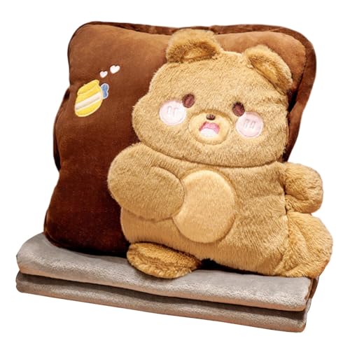 LICHENGTAI Reisezubehör 2-in-Eins Kissen Decke Haustiere Stern Auto Kristall 40 * 40cm Plüschkissen Cartoon Design Handwärmer Kissendecke LICHENGTAI Reisezubehör 2-in-Eins Kissen Decke Haustiere Stern Auto Kristall 40 * 40cm Plüschkissen Cartoon Design Handwärmer Kissendecke von LICHENGTAI
