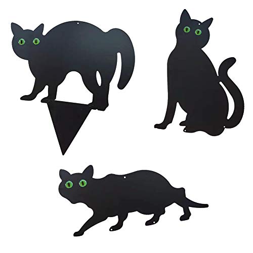 LICHENGTAI Vogelschreck Katzen, 3Pcs Garden Scare Cat, Katzen-Silhouette Für Den Garten - Mäuse Kontrollieren Katzenstatuen Garten, Cat Scarers Abschreckende Schädlinge/Vögel/Nagetiere/Füchse/Teiche LICHENGTAI Vogelschreck Katzen, 3Pcs Garden Scare Cat, Katzen-Silhouette Für Den Garten - Mäuse Kontrollieren Katzenstatuen Garten, Cat Scarers Abschreckende Schädlinge/Vögel/Nagetiere/Füchse/Teiche von LICHENGTAI