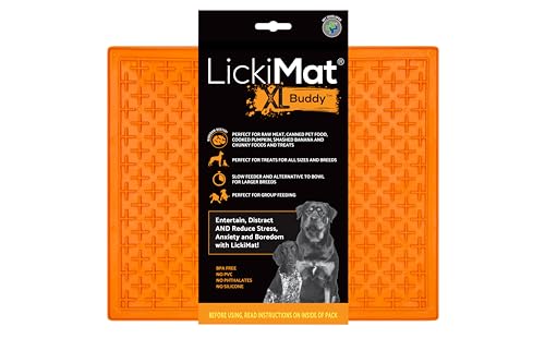 LICKI MAT - Dog Bowl Buddy XL Orange 30,5X25,5Cm - (645.5380) von LICKIMAT