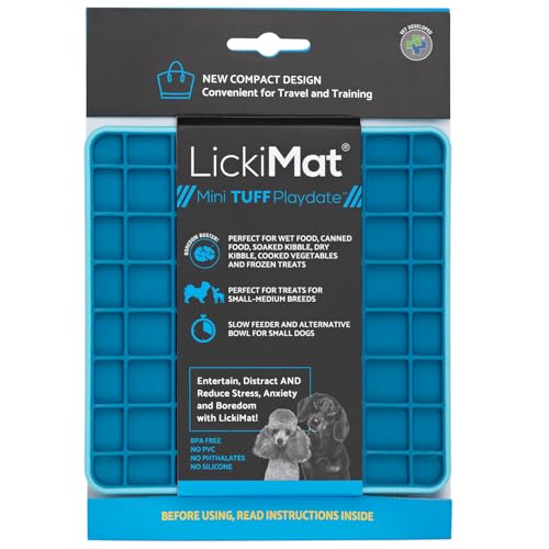""LICKIMAT“ Mini Tuff Playdate Hundefuttermatte, Hunde-Slow-Feeder, Linderung von Langeweile und Ängsten für Hunde, perfekt für Futter, Leckereien, Joghurt oder Erdnussbutter, lustig, LM913X ""LICKIMAT“ Mini Tuff Playdate Hundefuttermatte, Hunde-Slow-Feeder, Linderung von Langeweile und Ängsten für Hunde, perfekt für Futter, Leckereien, Joghurt oder Erdnussbutter, lustig, LM913X von LICKIMAT