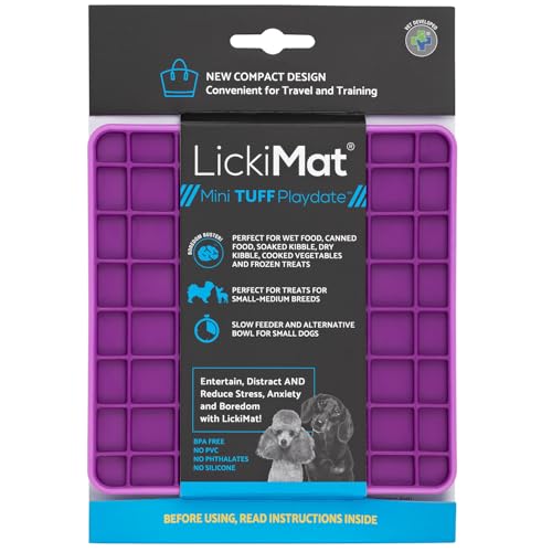 ""LICKIMAT“ Mini Tuff Playdate Hundefuttermatte, Hunde-Slow-Feeder, Linderung von Langeweile und Ängsten für Hunde, perfekt für Futter, Leckerlis, Joghurt oder Erdnussbutter, lustige, LM913X ""LICKIMAT“ Mini Tuff Playdate Hundefuttermatte, Hunde-Slow-Feeder, Linderung von Langeweile und Ängsten für Hunde, perfekt für Futter, Leckerlis, Joghurt oder Erdnussbutter, lustige, LM913X von LICKIMAT