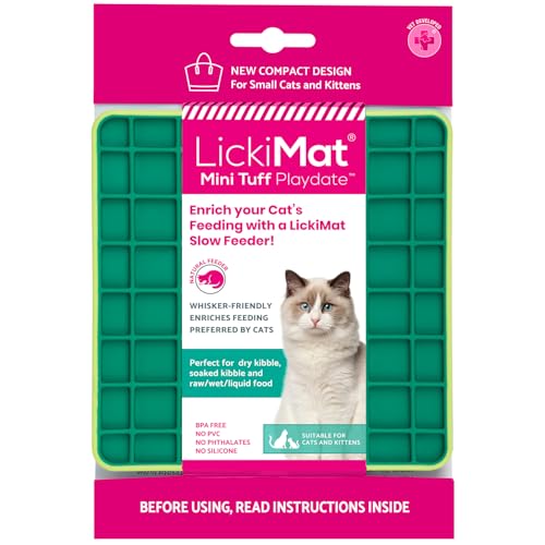 ""LICKIMAT“ Mini Tuff Playdate Katzenfuttermatte, langsamer Katzenfutterautomat gegen Langeweile und Angstzustände bei Katzen, perfekt für Futter, Leckereien, Joghurt und Erdnussbutter, lusti, LM913X ""LICKIMAT“ Mini Tuff Playdate Katzenfuttermatte, langsamer Katzenfutterautomat gegen Langeweile und Angstzustände bei Katzen, perfekt für Futter, Leckereien, Joghurt und Erdnussbutter, lusti, LM913X von LICKIMAT
