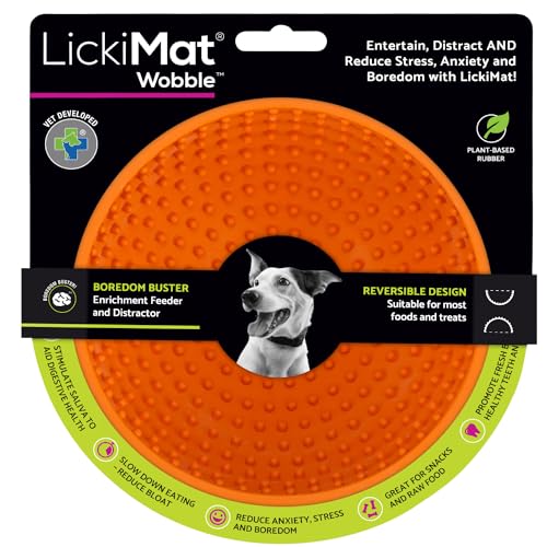LICKIMAT Wackelorange, 1 Stück (1er Pack) von LICKIMAT