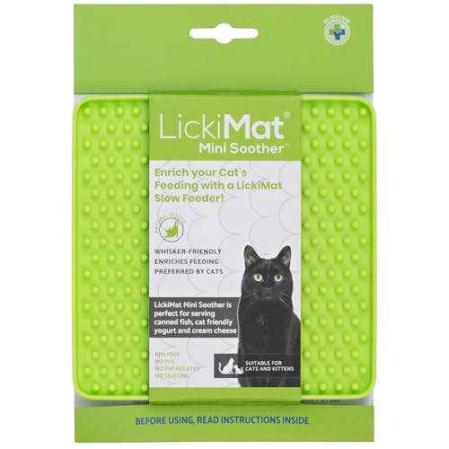 LickiMat Cat Mini Classic – Moderne Fütterung für die ganze Katzenfamilie, langsames Füttern, reduziert Angstzustände, bereichert das Essenserlebnis LickiMat Cat Mini Classic – Moderne Fütterung für die ganze Katzenfamilie, langsames Füttern, reduziert Angstzustände, bereichert das Essenserlebnis von LICKIMAT