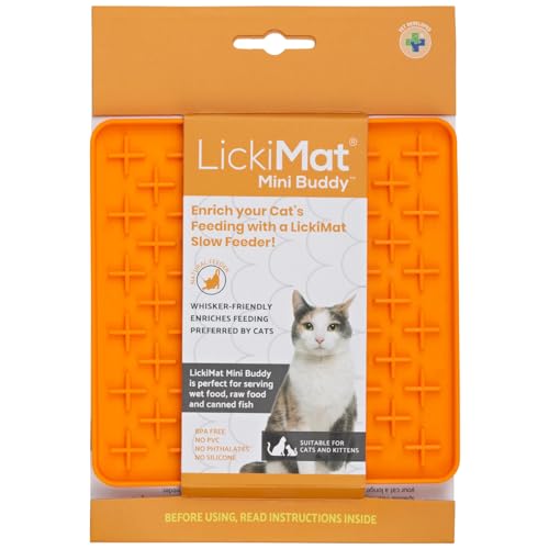 LICKIMAT Katzenplacemat Mini Classic – Moderne Fütterung für die ganze Katzenfamilie, langsames Füttern, reduziert Angstzustände, bereichert das Essenserlebnis LICKIMAT Katzenplacemat Mini Classic – Moderne Fütterung für die ganze Katzenfamilie, langsames Füttern, reduziert Angstzustände, bereichert das Essenserlebnis von LICKIMAT