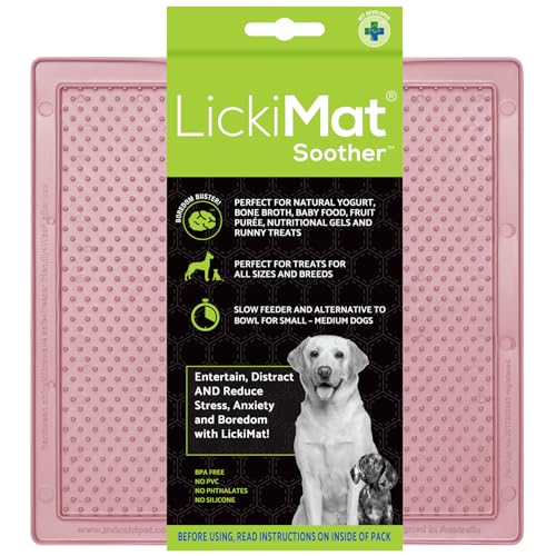 LickiMat Klassischer Schnuller, Hunde-Futtermatte für Langeweile und Angstlinderung, ideal für Lebensmittel, Leckereien, Joghurt oder Erdnussbutter, Leckmatten, lustige Alternative zu einem Slow von LICKIMAT