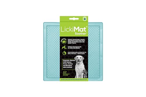 LickiMat Klassische Pastellfarben | Hunde Langsame Fütterung Leckmatte für Angst, Langeweile, Ablenkung, Anreicherung und Training von LICKIMAT